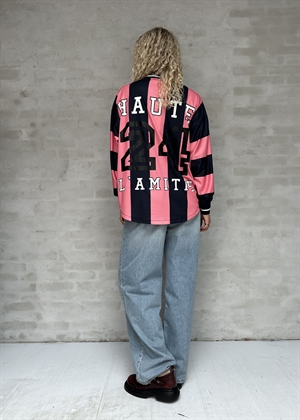 HL24 Stripe Football bluse Navy/Pink HAUTE L\'AMITIÈ